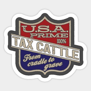 Tax Cattle Sticker